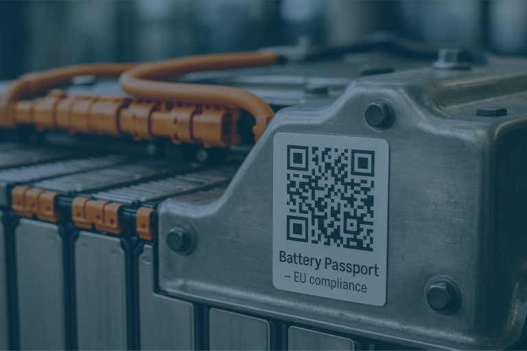 Battery with battery passport